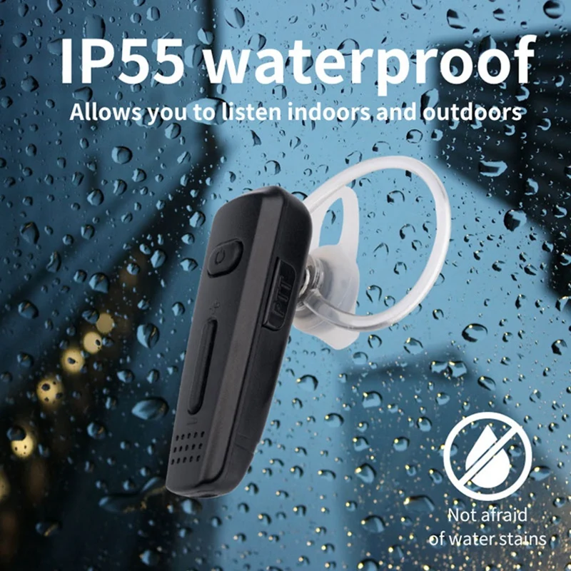 سماعة أذن بلوتوث SCLS سماعة رأس لاسلكية بدون استخدام اليدين مع ميكروفون لأجهزة الاتصال اللاسلكي، هاتف أندرويد، ZL20 ZL50 ZL60 ZL80