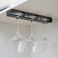 Home Kitchen Tools Bar Wine Utensils Non Perforated Plastic Wine Glass Hanger Wine Glass Hanger