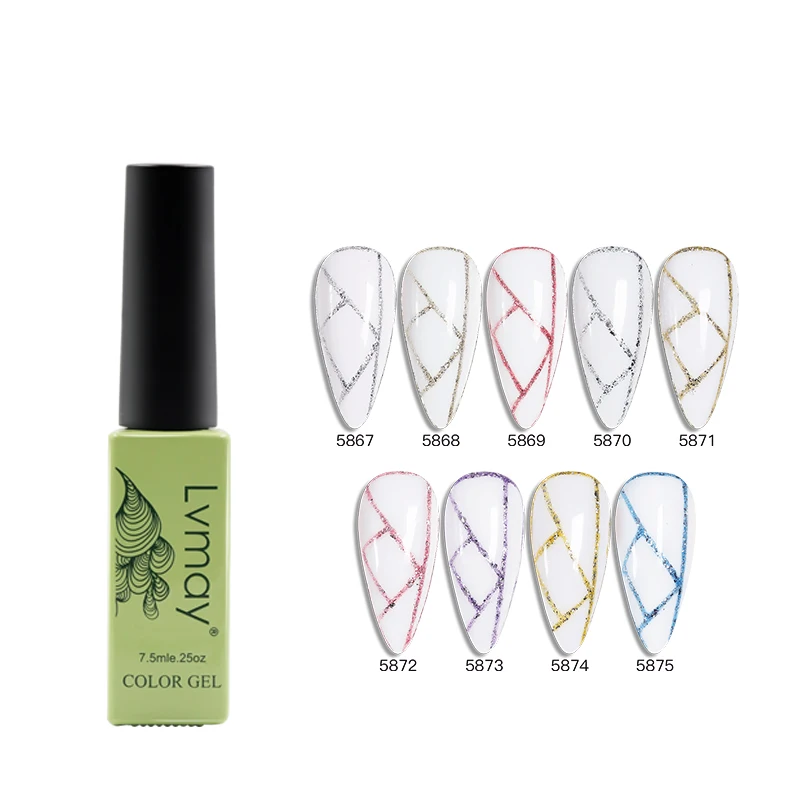 

Гель-лак для ногтей 8G Platinum Line Color, смываемый, для LED и UV ламп, без формальдегида и толуола, салонный лак для маникюра