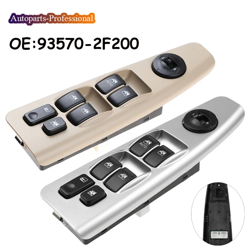 Car Front Left Door Window Glass Lifter Main Control Switch For Kia Spectra Cerato 2004-2009 935702F200 93570-2F200