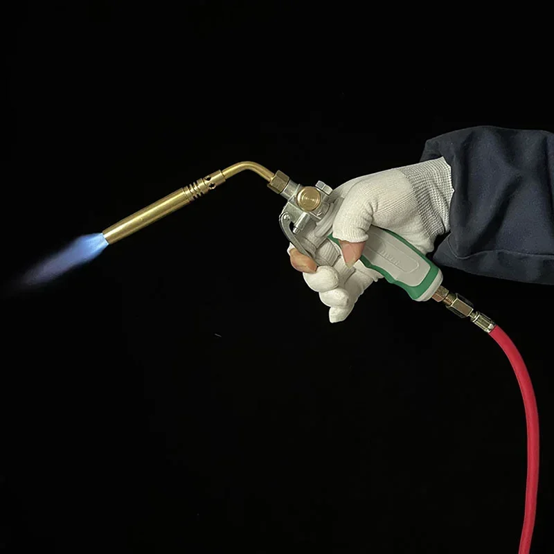 Imagem -04 - Pistola de Soldagem a Gás com Válvula de Controle 1.6m 5.3ft Mangueira de ar Autofechante Cilindro de Gás Propano Butano Tochas de Soldagem a Alta Temperatura