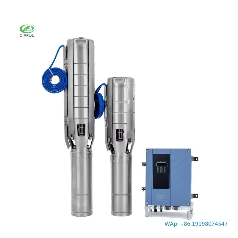 3HP AC DC Hybrid Borehole Solar Submersible Water Pump