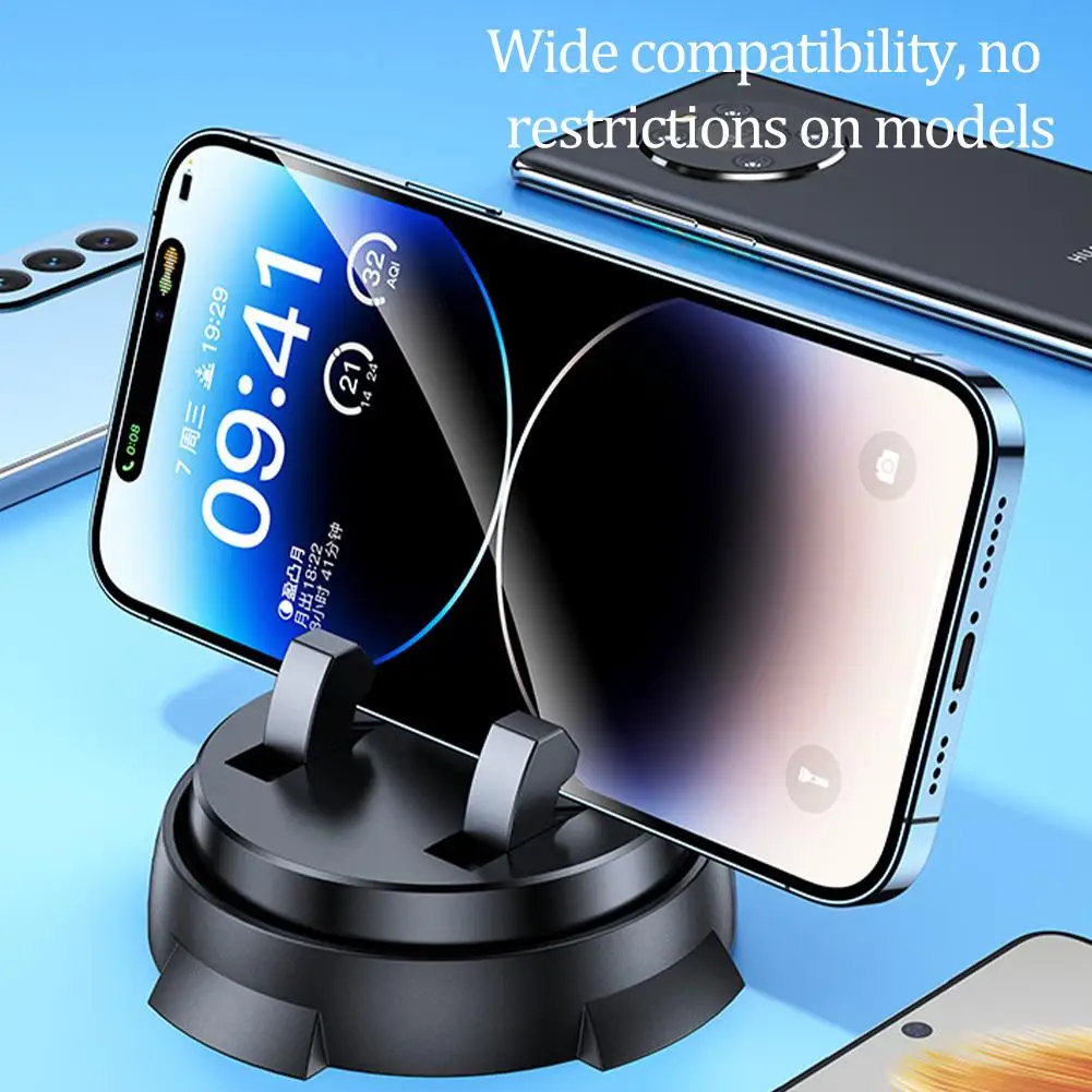 

Cell Phone Holder for Car Dashboard Car Phone Mount 360° Rotatable Stand Non-Slip Silicone for iPhone Samsung Google