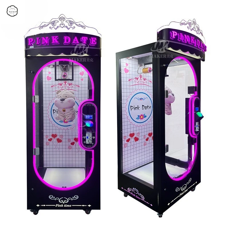 آلة قطع التاريخ الوردي Kaimi آلة مخلب التاريخ الوردي آلات ألعاب الأركيد التي تعمل بقطع النقود المعدنية للبيع