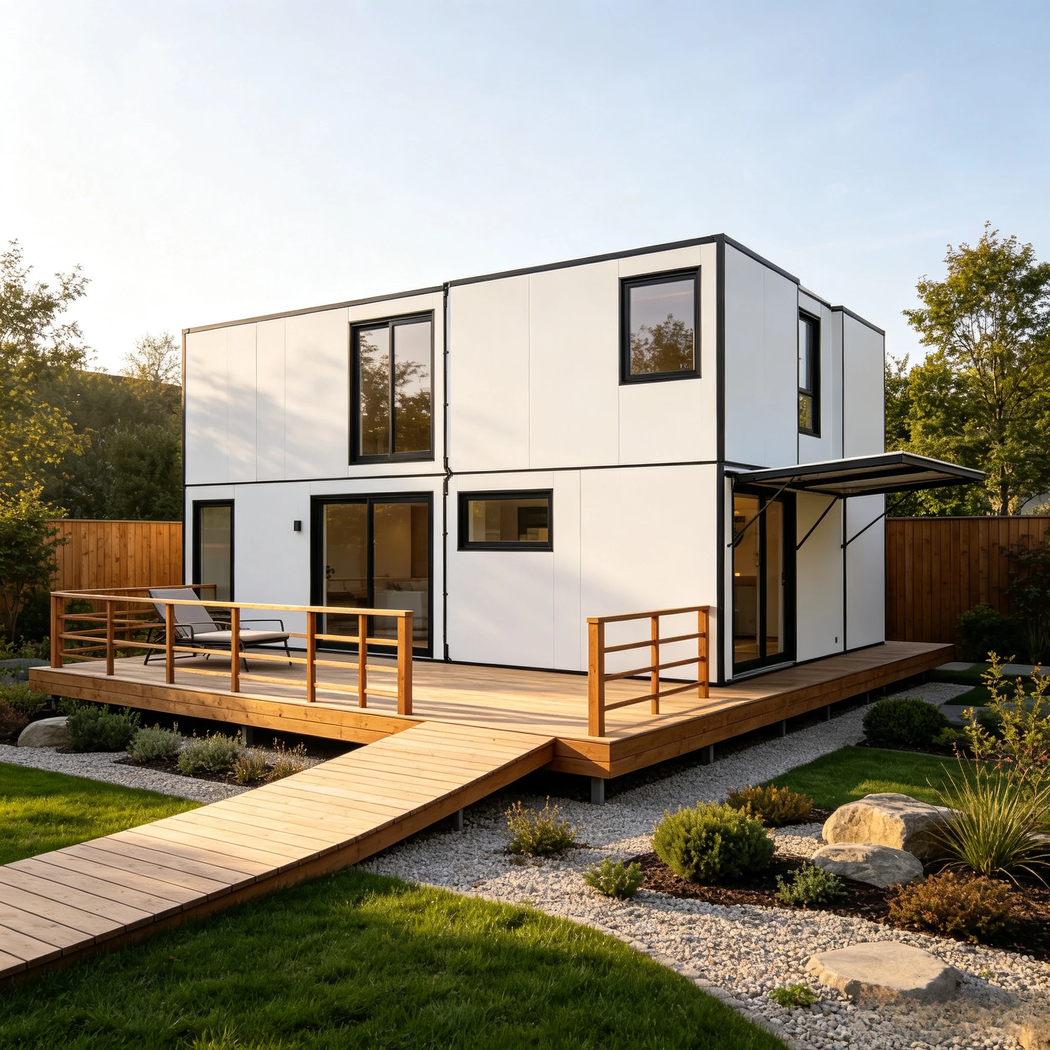 Prefabricated House Backyard Studio Mobile Prefab Tiny Home Portable Expandable Container House Outdoor Warehouse Folding Room