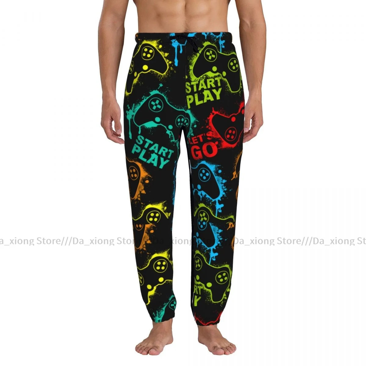 Men Joggers Pants Video Game Gamer Pattern Man Sweatpants Streetwear Casual Mens Pants