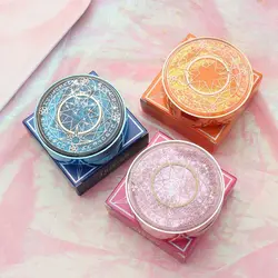 Fashion Contact Lens Case Colored Contact Lens Case Portable Glitter Luxury Bling Stars Liquid Quicksand Contact Lens Cases