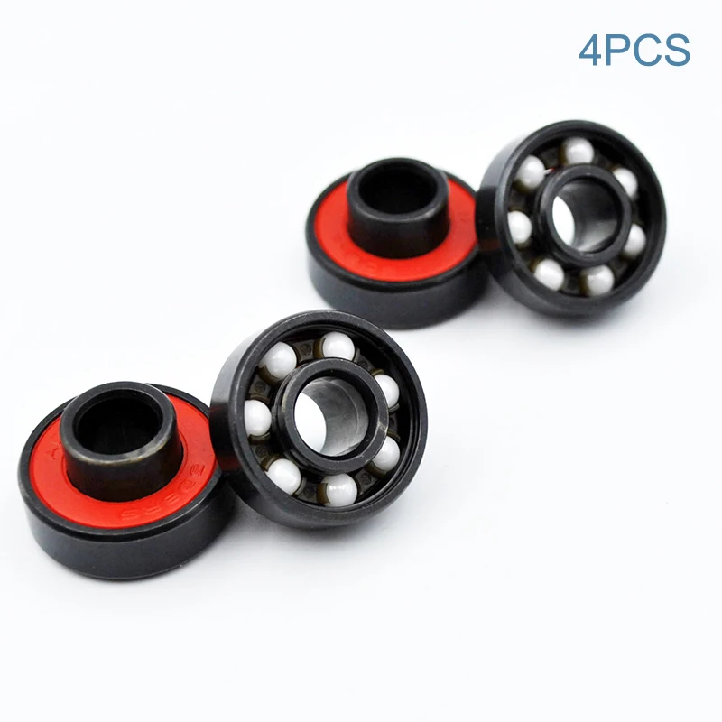 

4pcs 608 2RS Integrated Hybrid Ceramic Ball Bearing 8*22*7mm ABEC-11 High Speed Roller Skate Skateboard Wheel Miniature Bearings