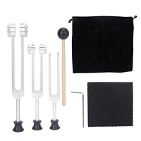 Aluminum Alloy Tuning Fork Set 128 256 512Hz Portable Tuning Fork Healing Instrument for Home Clinical