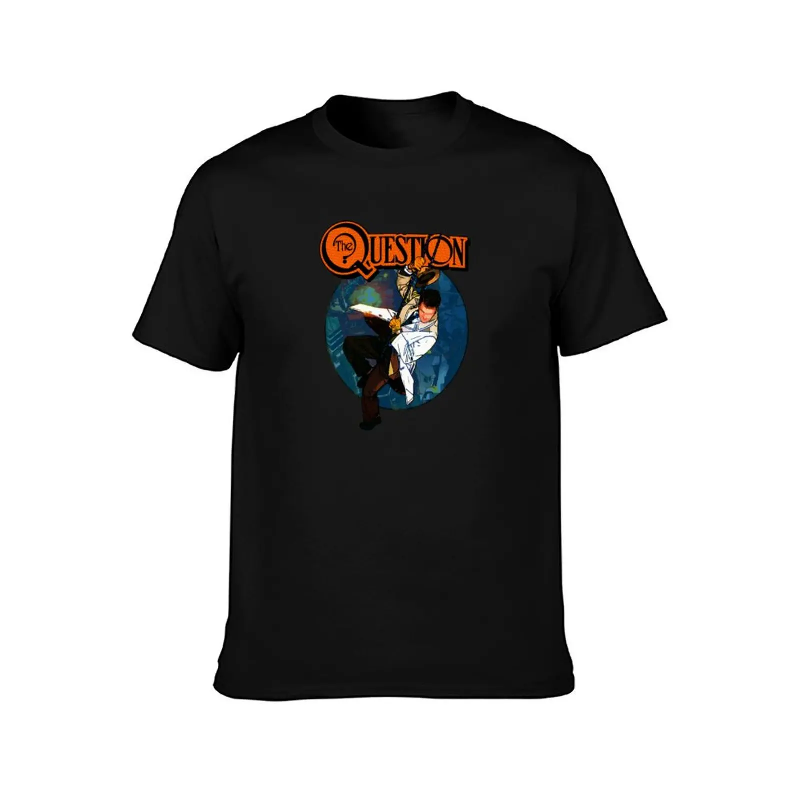 The Question T-Shirt Basic Solid Color Casual Tee Shirt T-Shirt