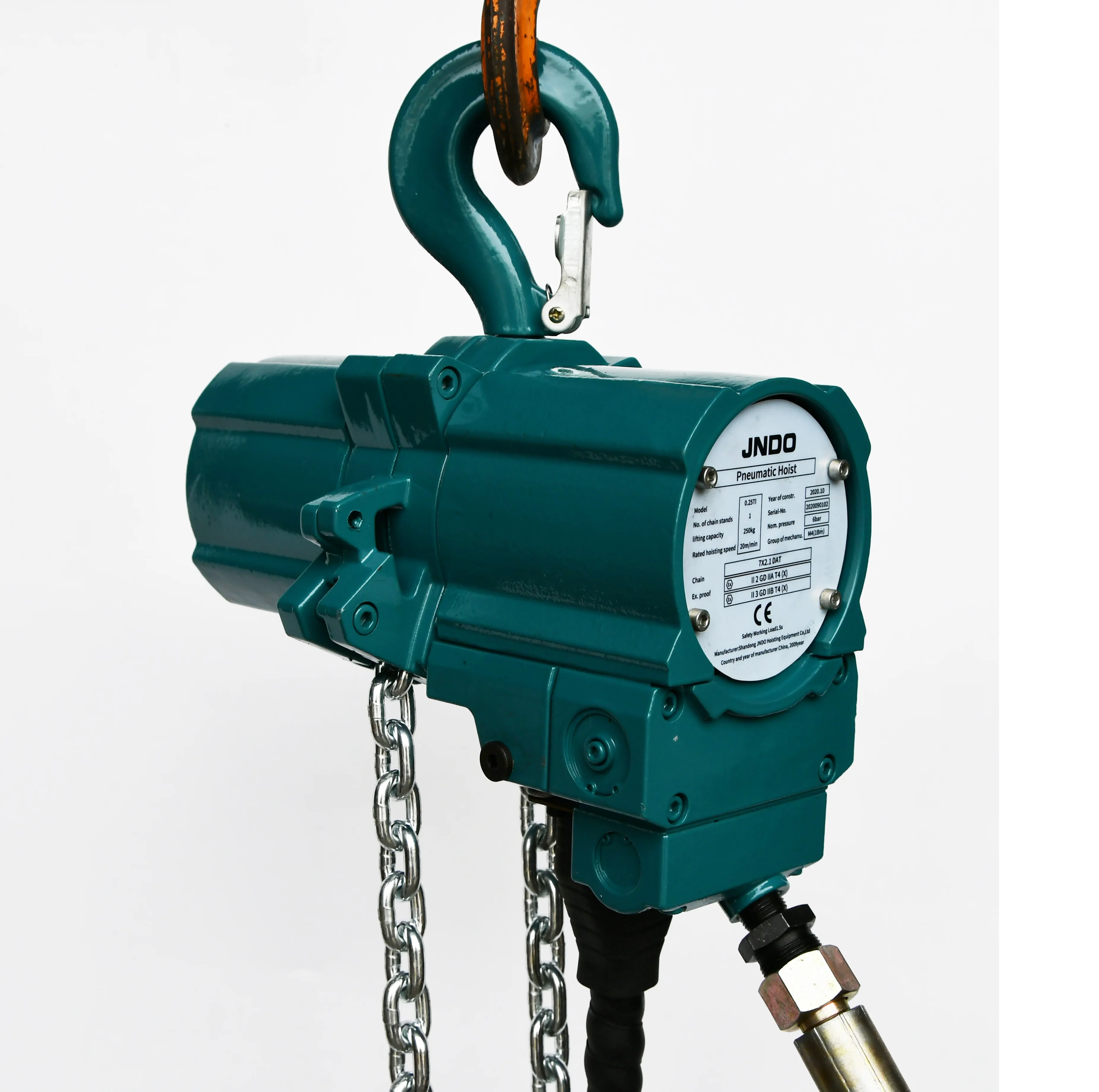 Paranco pneumatico portatile antideflagrante da 500kg