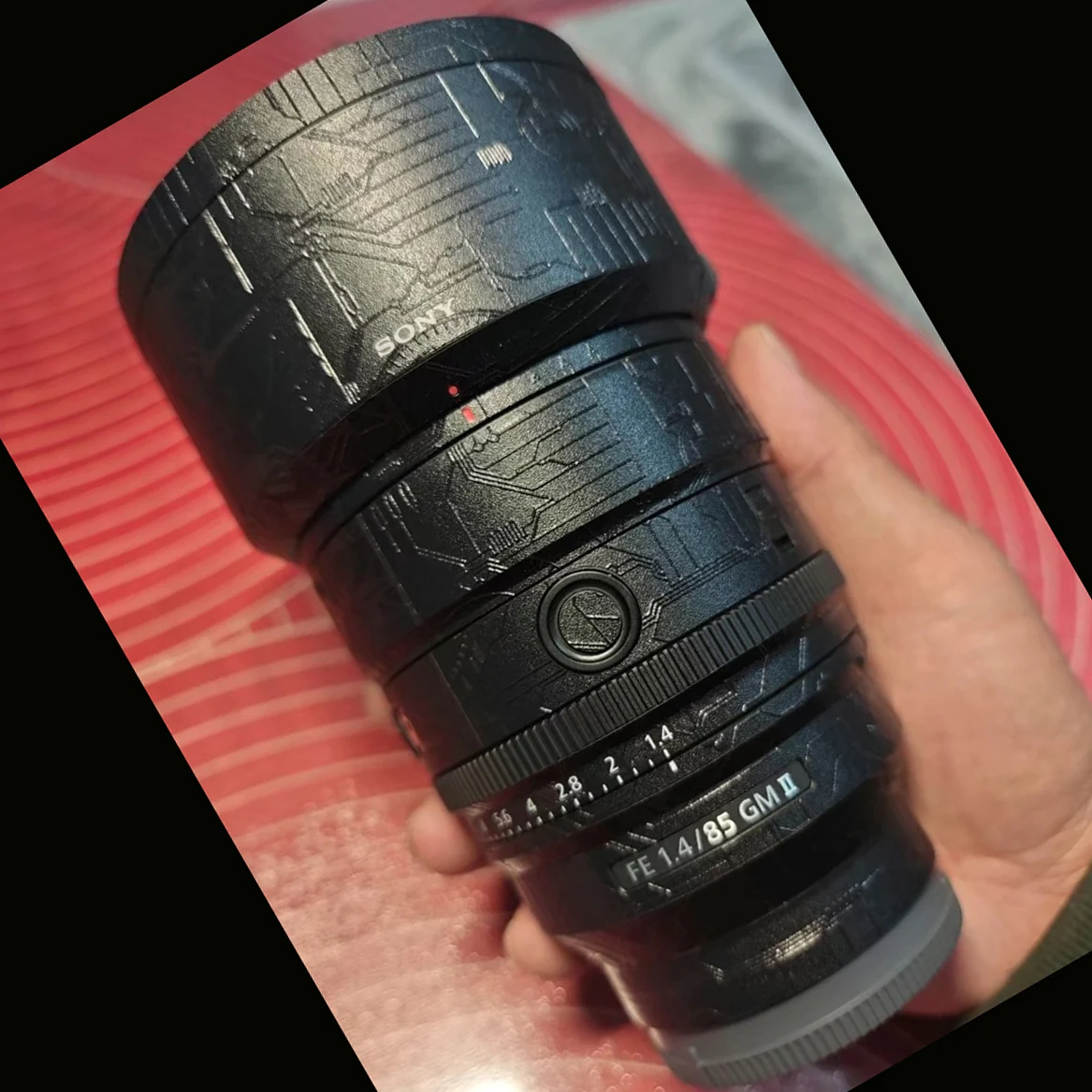 Niestandardowa naklejka na obiektyw Sony FE 85mm F1.4 GM II Naklejka na obiektyw aparatu Winylowa folia ochronna SEL85F14GM2 85 1.4 F/1.4 M2
