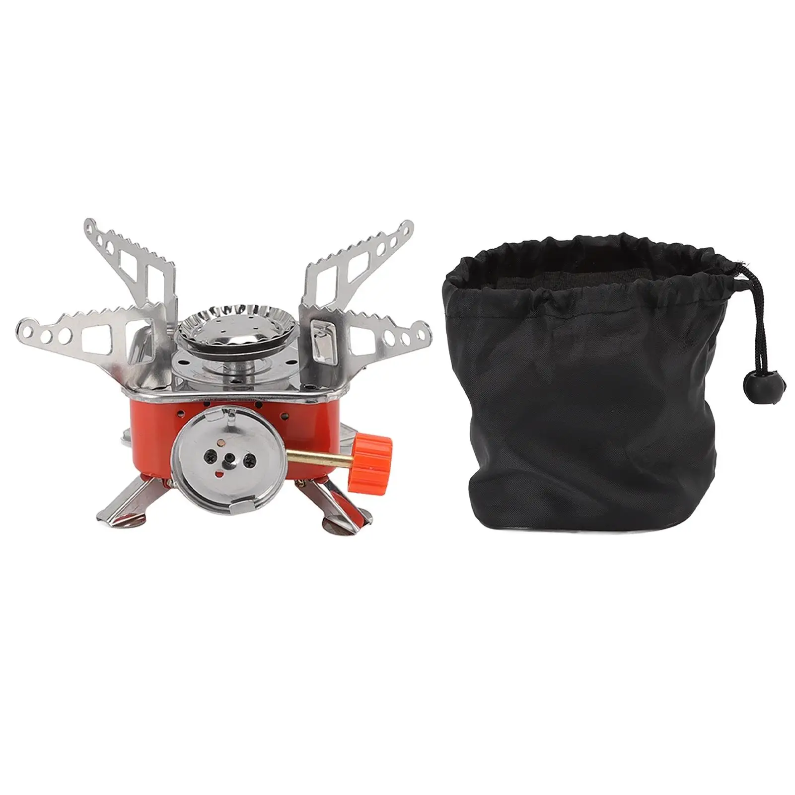 Portable Mini Gas Stove - Adjustable Flame, High-Temperature Resistant, Oxidation-Proof Folding Stove for Outdoor Picnics