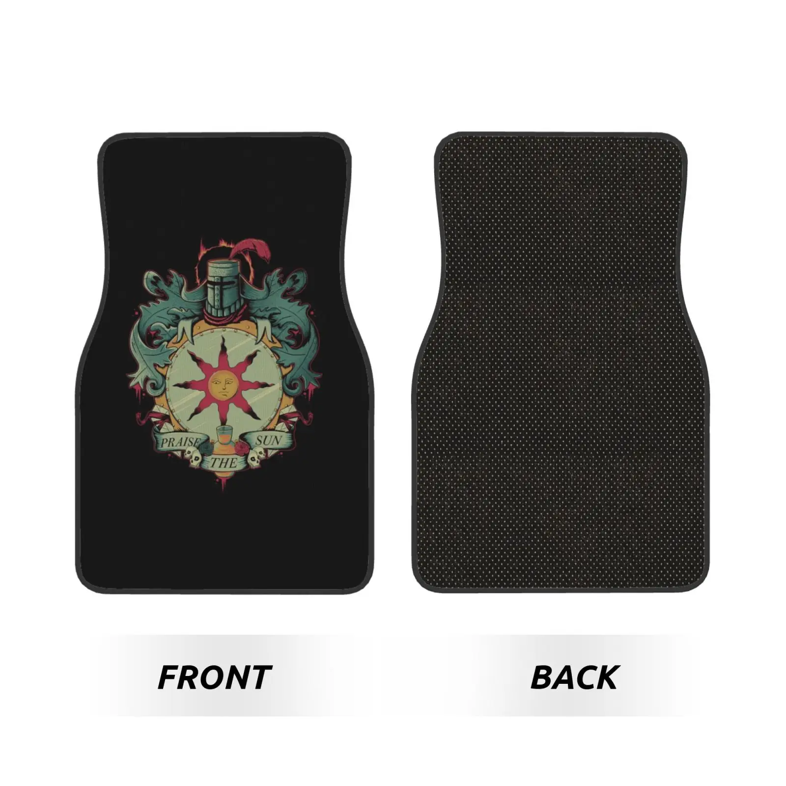 Dark Souls Normal Print Car Floor Mats Waterproof Car Carpet Mat Set of 4pcs with Anti-Slip Backing Fit for SUV Trucks