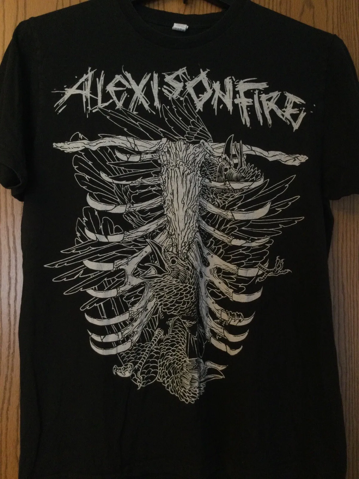 Alexis On Fire Canadian Post Hardcore Band Camisa Negra Tultex L