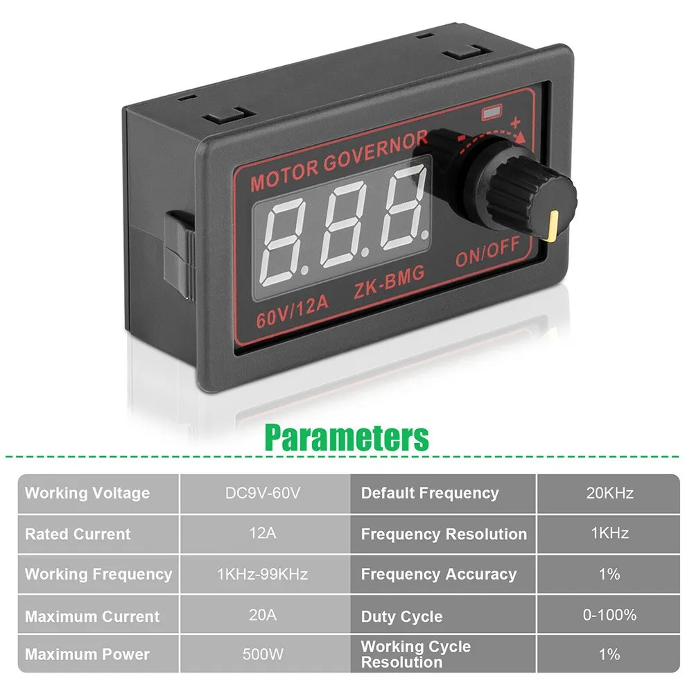 

1PC Motor Speed Controller PWM DC 12V 24V 60V 500W Adjustable Speed Regulator For Motor Speed Controls Power Tools