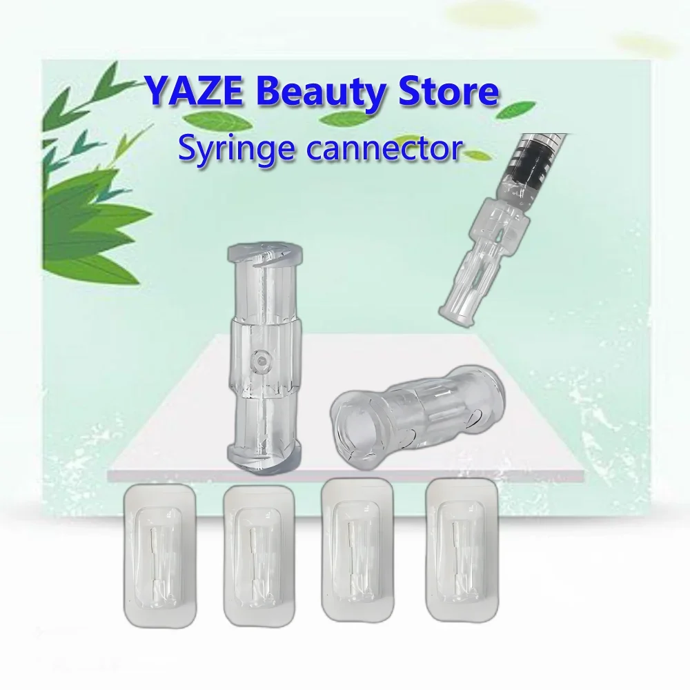 Leak Proof Double Helix Medical Sterile Luer Lock Adapter Transparent Plastic Syringe Connector