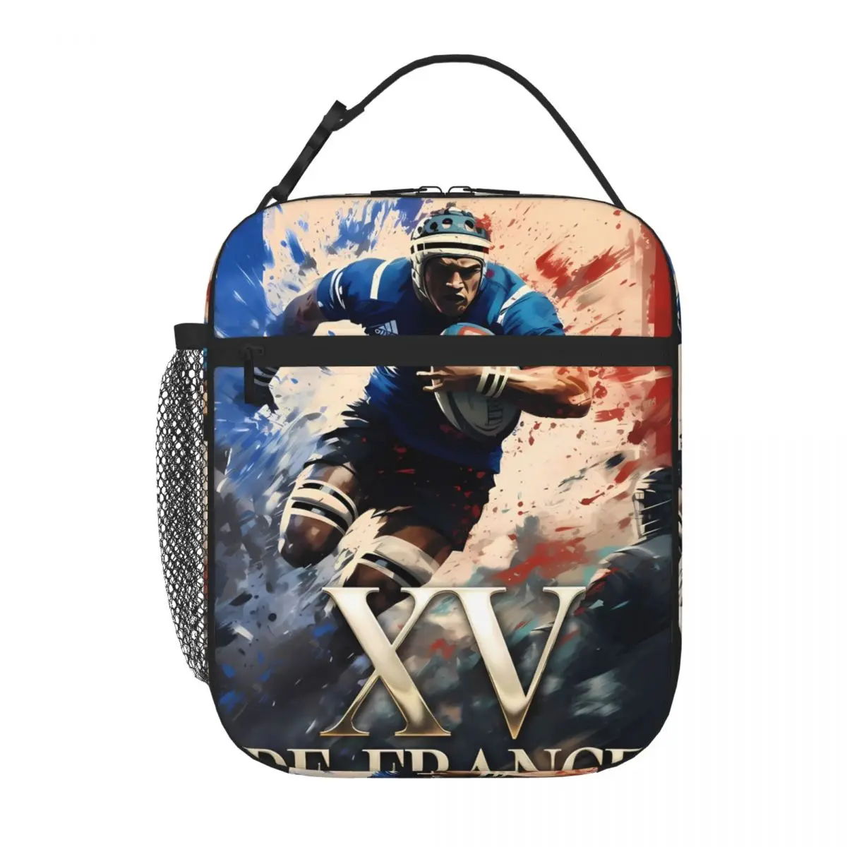 Bestselling Xv Of France Rugby Oval Neutral Tone Bento Bag Preschool Lunch Camping Lunch Bag