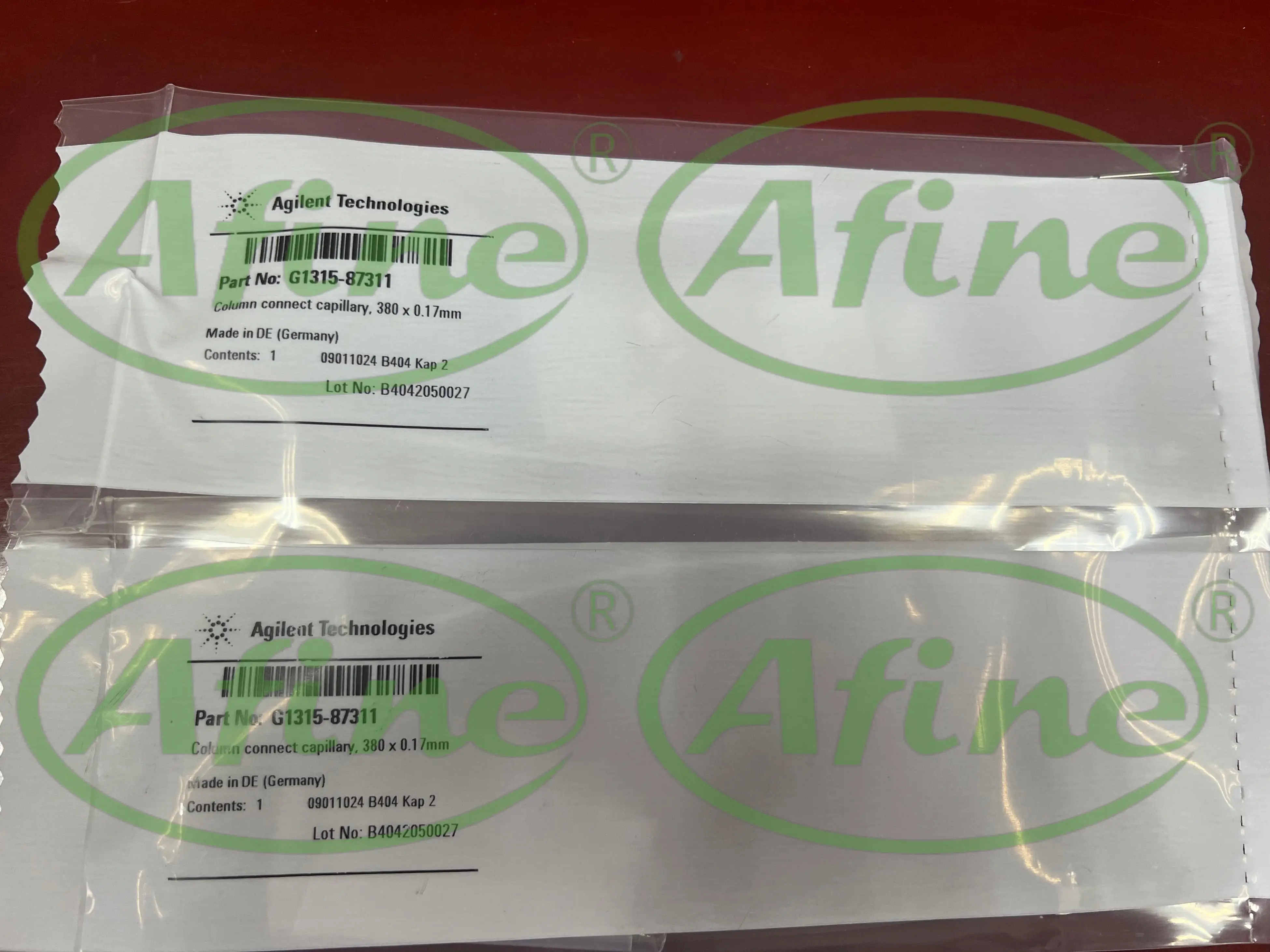 

AFINE G1315-87311 Agilent Capillary Stainless Steel (S/S/ns/ps, 0.17 x 380 mm)