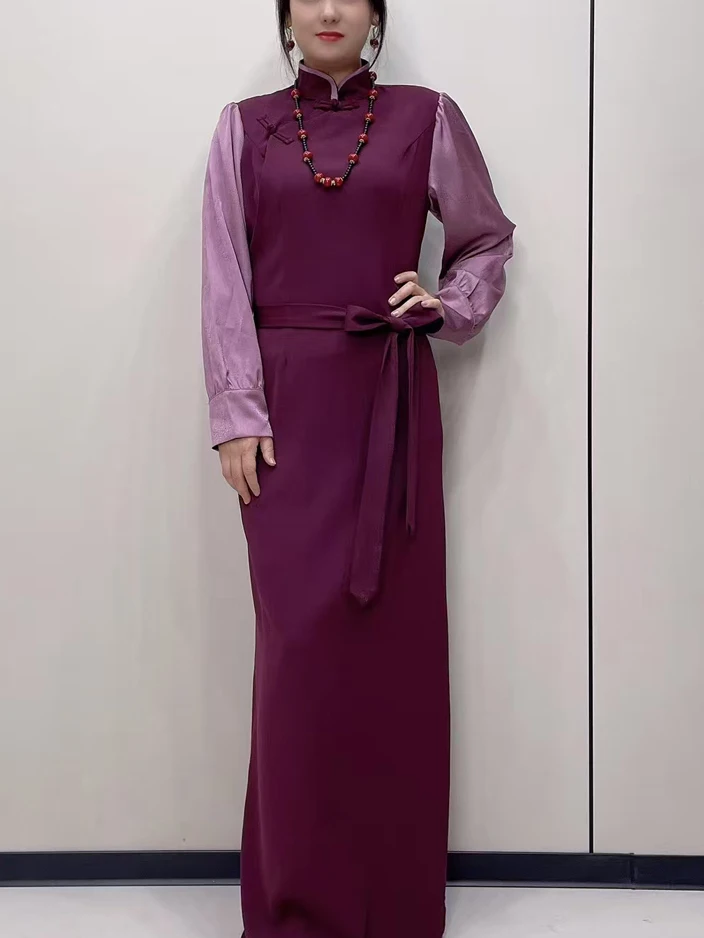 New Tibetan Clothing Long Dress Traditional Fashionable, Sexy and All-Match Women's Trip Shoot