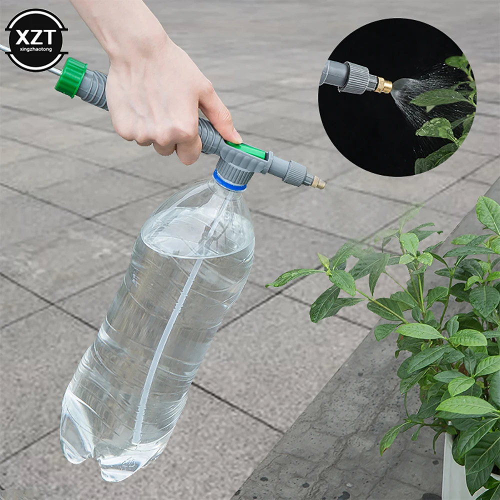 Manual High Pressure Air Pump Sprayer Adjustable Drink Bottle Spray Head Nozzle Garden Universal Watering Tool Agriculture Tools