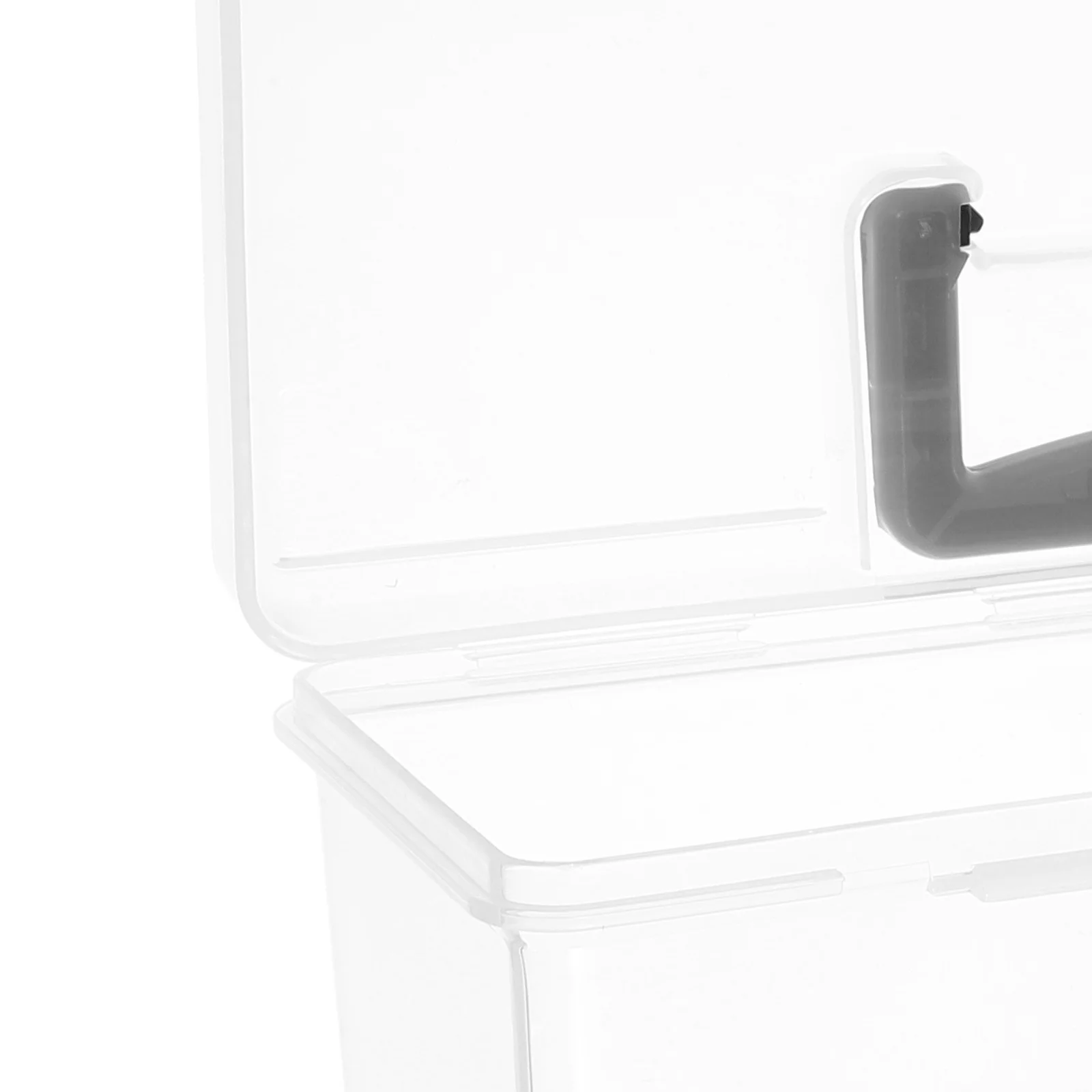 Caja de herramientas de 30,00x9,70x8,60Cm, tapa transparente, caja organizadora de piezas pequeñas portátil para tuercas, pernos, manualidades, papelería, sujetador de almacenamiento