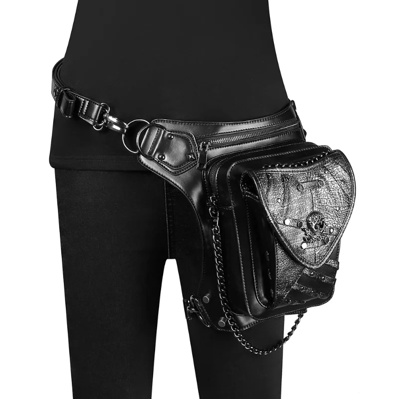 Chikage Große Kapazität Neue Kette Tasche Weibliche Steampunk Bump Farbe Handy Tasche Chic Skeleton Einzelnen Schulter Umhängetasche