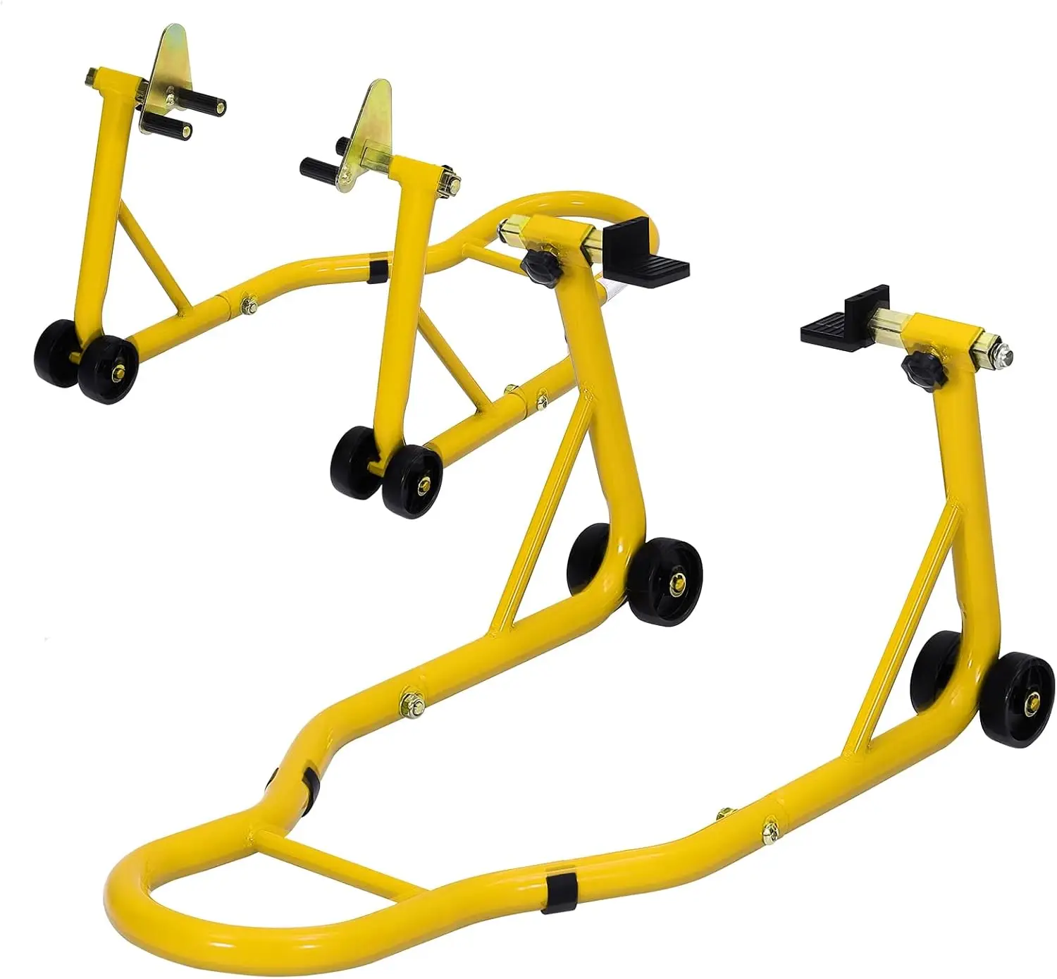 

Сверхмощная подставка для подъема мотоцикла, емкость 900 фунтов, подставка для паддока на передние и задние колеса с регулируемой катушкой маятника U и L для