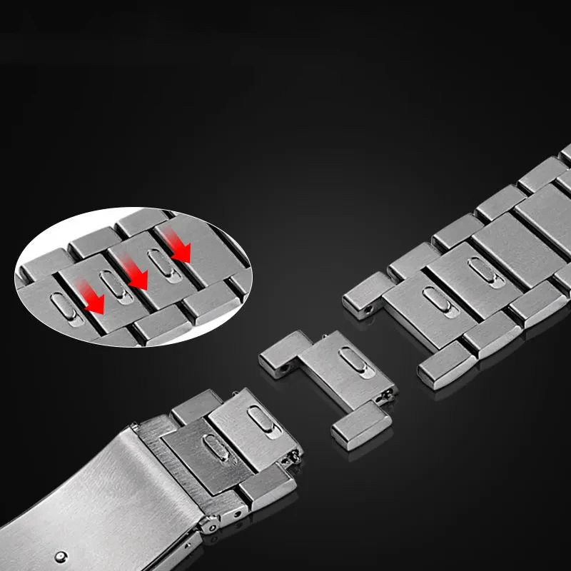 Business Strap for Huawei Watch GT3 Pro 46mm Universal 22mm Watchband Stainless Steel Wristband for GT2 Pro GT2 2e Gt Runnner