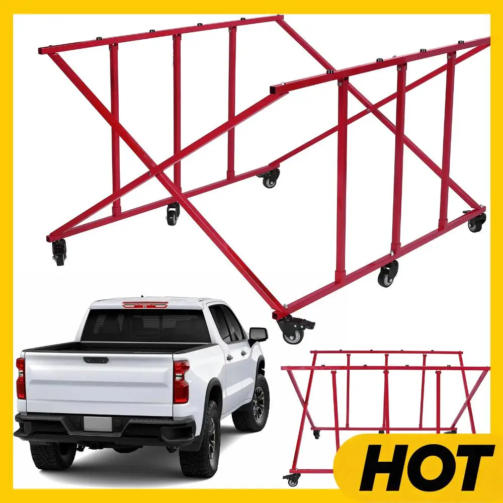 

Movable Auto Parts Transporter W/6 Wheels Automotive Body Truck Bed Cart 800lbs Weight Capacity for Car Storage & Workshop
