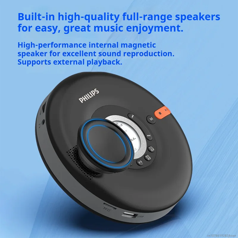 Nuevo Philips EXP5108 Mini práctico reproductor de CD Retro soporte CD/TF inalámbrico Bluetooth hogar estéreo HiFi MP3 disco altavoz caja