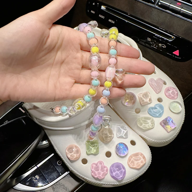Hot sales DIY Shoes Charms for Hole Shoe Sweet water ripples Accessories Designer Quality Garden Shoe Decoration Girl Gift