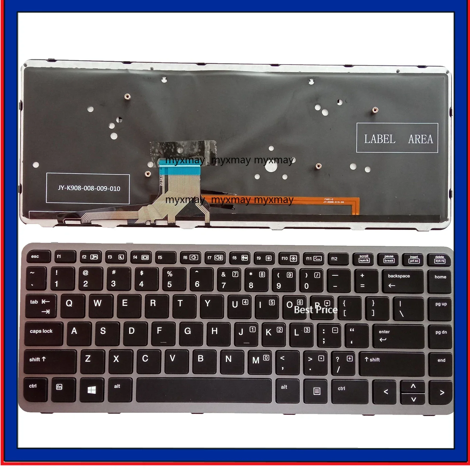 

Новая клавиатура для HP EliteBook Folio 1040 G1 1040 G2, США с подсветкой 736933-001
