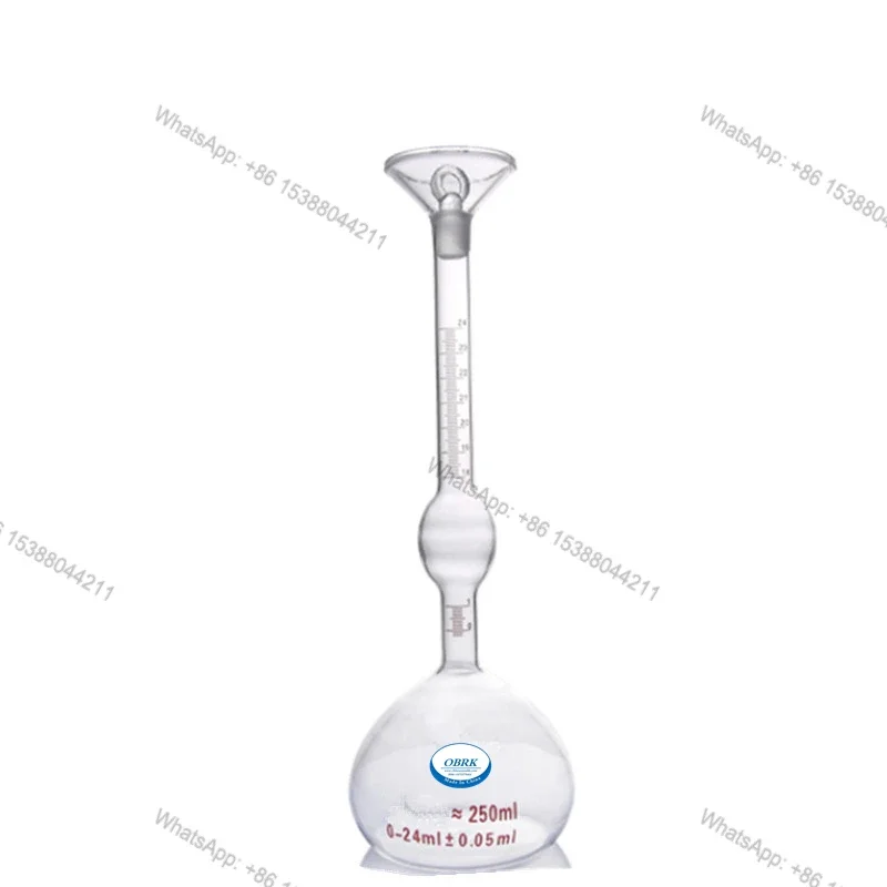 Glass Pycnometer Le Chatelier Flask Specific Gravity Bottle Cement Pycnometer Le Chatelier Flask with Cheap Price