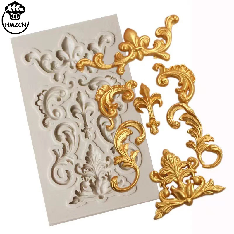 Lace Vine Border Silicone Resin Molds Cake Decorating Tools Pastry Kitchen Baking Accessories Fondant Cake Molds Resin Mold