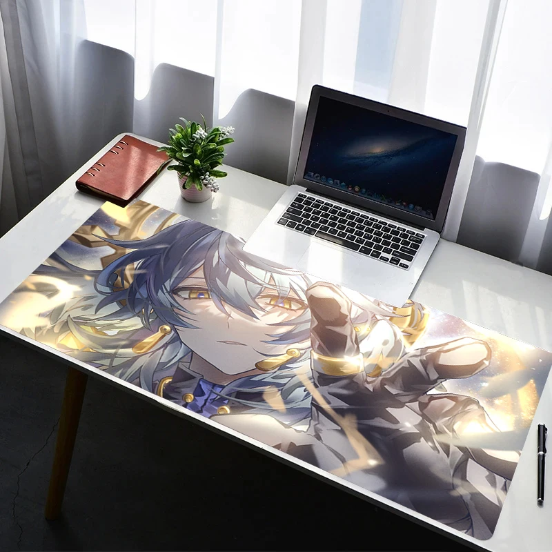 

Mouse Pad Laptop Rubber Extended Desktop Mat Computer Gamer Mousepad Gaming Accessories H-honkai Star Rail Sunday Keyboard Pad