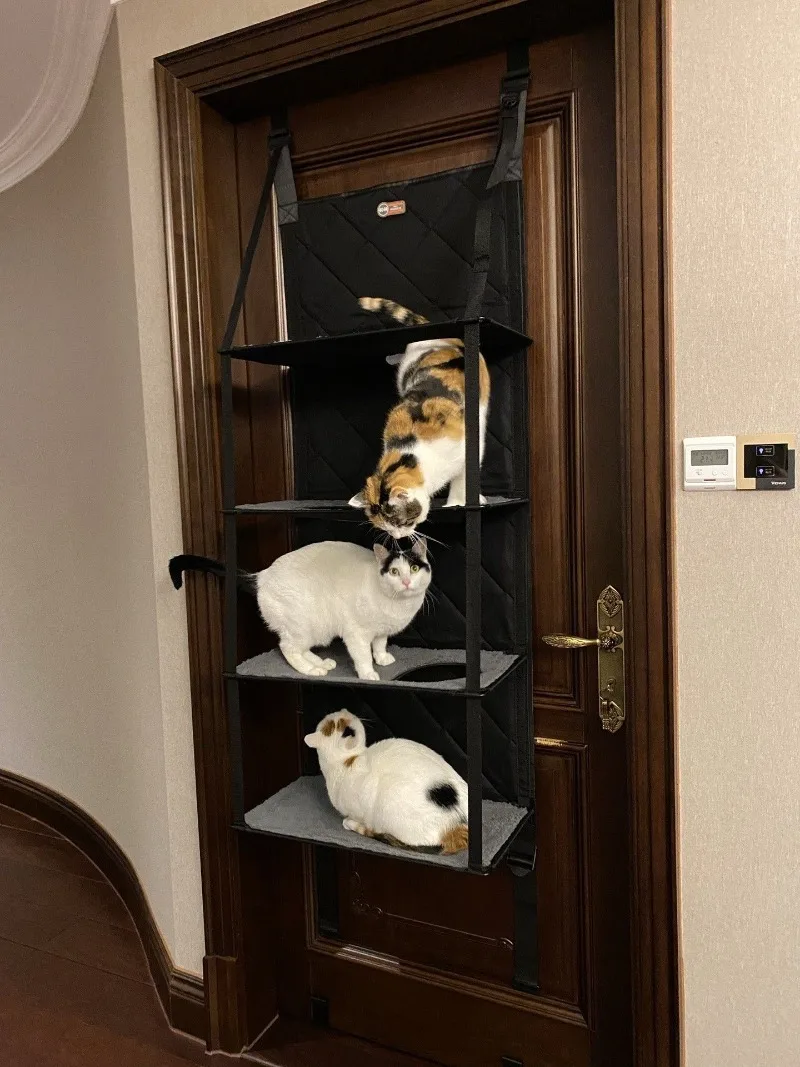

Four-layer Cat Climbing Frame for Kittens, Door Hanging Type, Large Space