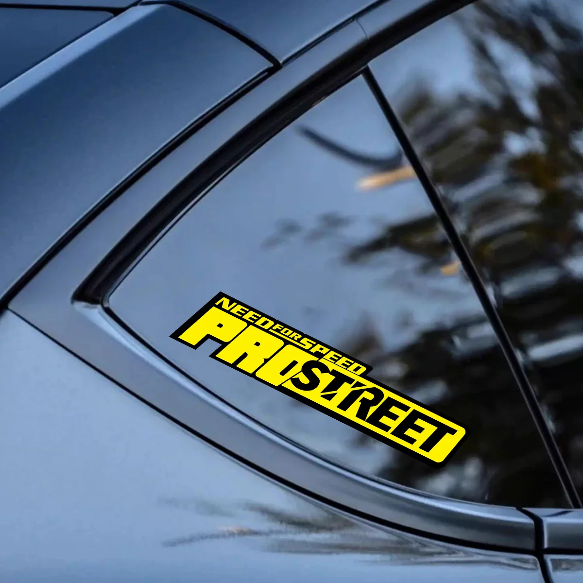 2D Flat, 2D Flat Sticker 4-Color Racing Sticker, Motorcycle Sticker Vinyl Car Sticker, Waterproof for Triangular Windows