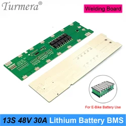 Turmera 13S 48V 30A BMS Lithium Battery Protection Board Spot Welding Directly Use in 48V 52V Electric Bike or E-scooter Battery