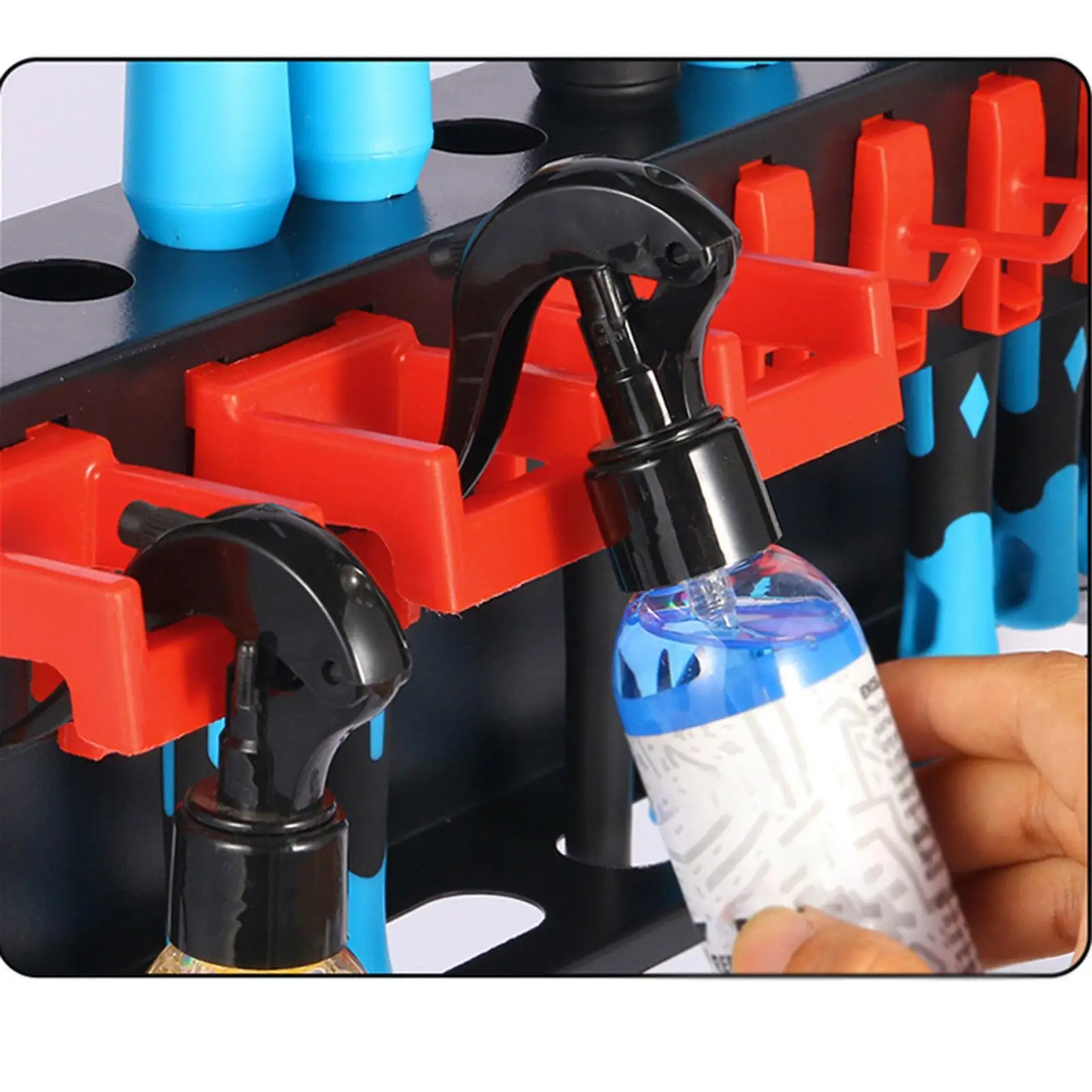 

Spray Bottle Holder Auto Supplies Organizer Versatile Detailing Brush Holder