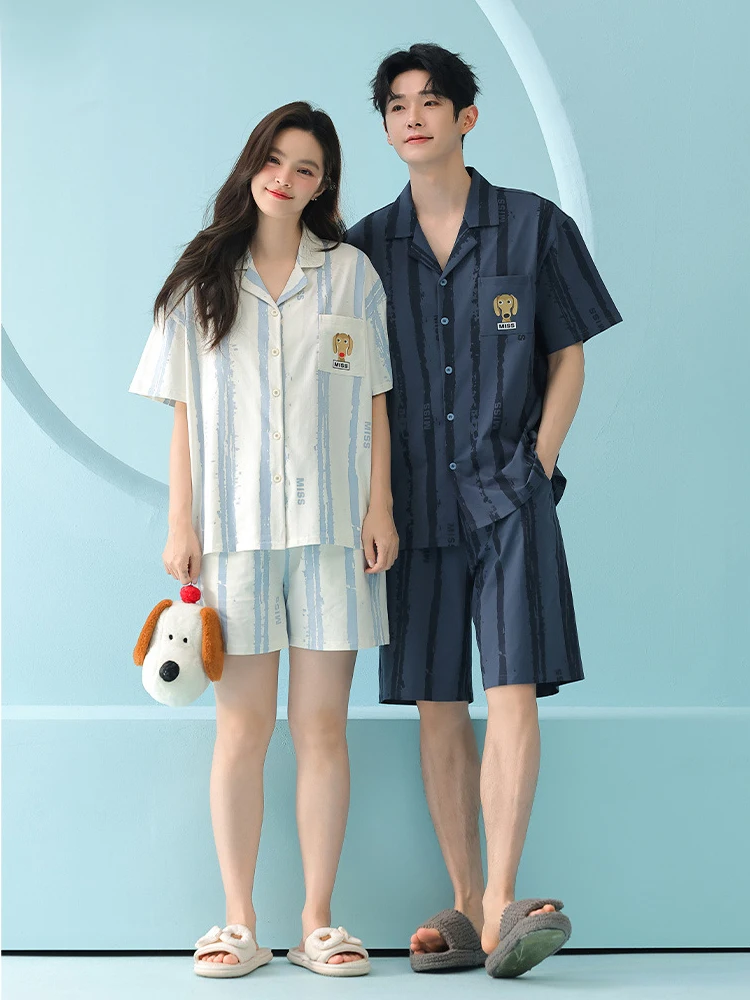 conjunto-de-pijamas-de-algodon-lema-a-la-moda-ropa-de-dormir-de-manga-corta-para-hombre-suave-transpirable-antibacteriana-nueva-coleccion-primavera-verano