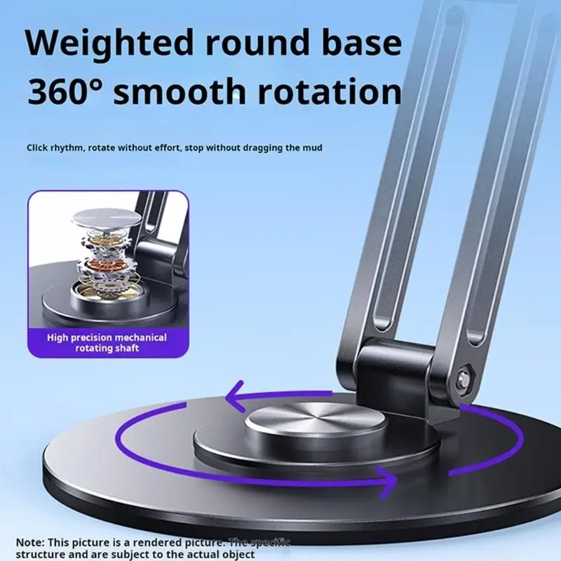 Tablet Stand Bracket Desk Adjustable Tablet Bracket Foldable 360 Degree