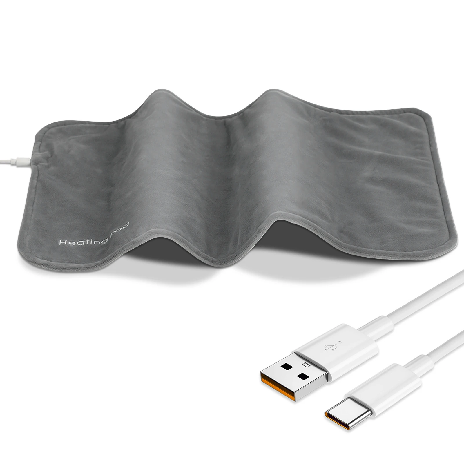 

Heating Pad 12x24 inches Grey Electric Heating Pad for Back Shoulder Neck Knee Leg Pain Cramps Arthritis Relief Constant