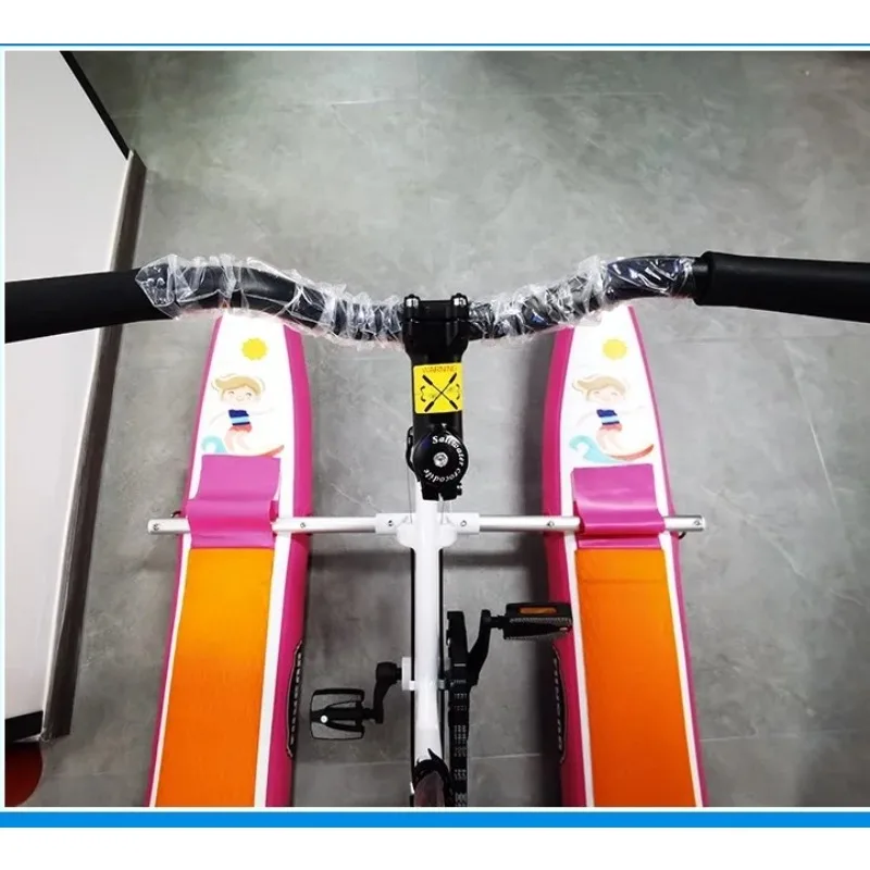 New Design Kid Inflatable Floating Pedal Bicycle Water Bicycle Pedal Boat Children's Inflatable Floating Bike for Sale