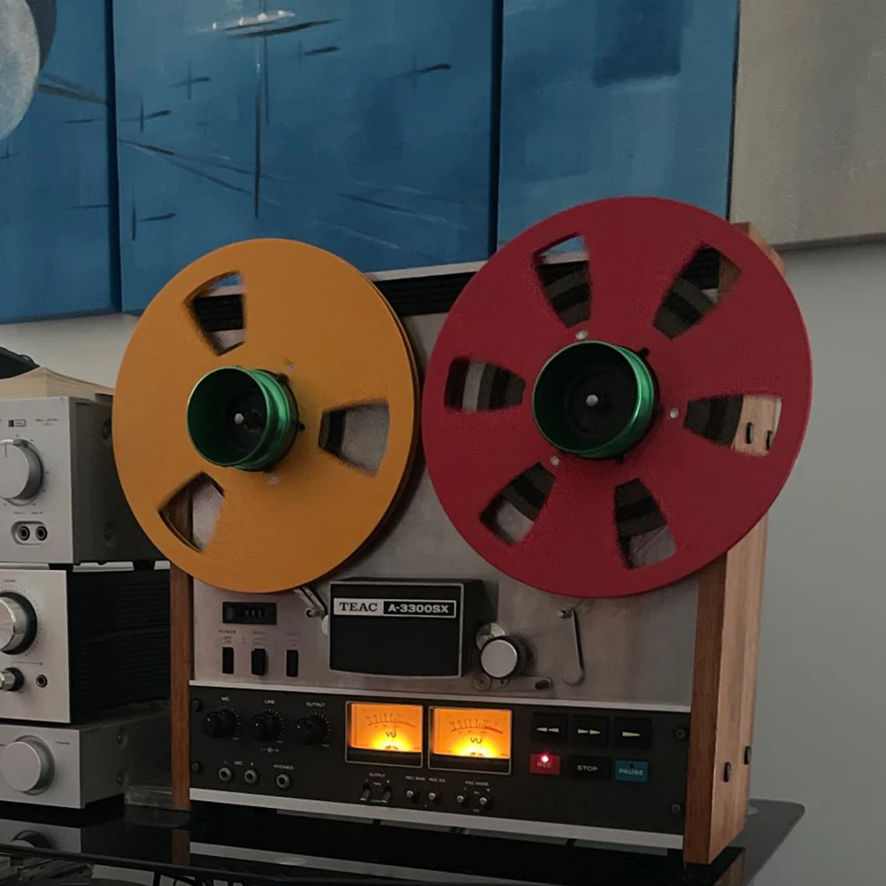 10.5 بوصة شريط تسجيل بكرة مقاومة الانحناء 6 فتحات مفتوحة لفة كاسيت مقاومة للاهتراء لاستبدال Studer ReVox/TEAC/BASF