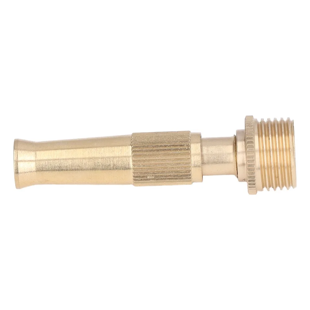 2PCS Durable G1/2 Male Thread Water Hose Nozzle 20mm Outer Diameter Copper Jet Nozzle Adjustable Garden Hose Nozzle Car Wash