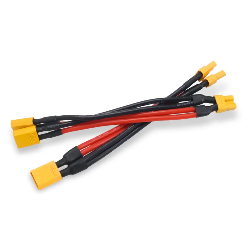 High quality 1PCS XT30 XT-30 Female / Male Parallel cable wire Y lead 16AWG 10CM Battery Charger Cable For Rc Drone Car Battery