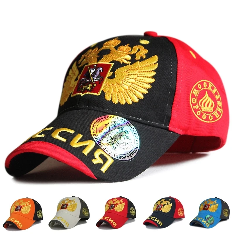 

2021 Russia Sochi Baseball Cap Bosco Rebound Cap Visor Sports Cap Men and Women Hip-hop Cap Double-headed Eagle Cap Casual Cap