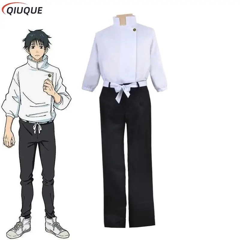 

Anime Jujutsu Kaisen Yuta Okkotsu Cosplay Costume Men Women Halloween Party Uniforms Tops Pants Belt