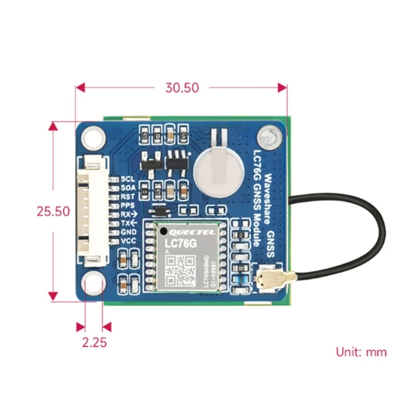 LC76G GNSS Modülü Kurulu Ahududu Pi Pico ESP32 Ardunio STM32 Jetson Nano Desteği GPS GLONASS BDS Galileo QZSS